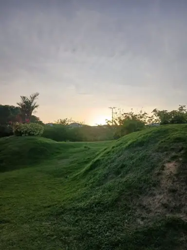 small grassy hills