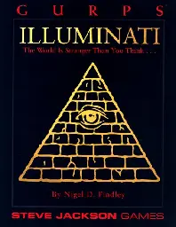 The cover of "GURPS Illuminati", showing the "Eye in the Pyramid" symbol.