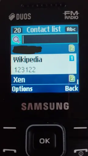 Wikipedia on my contacts list...