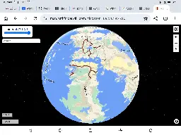A global view of Golarion, the setting of the Pathfinder RPG