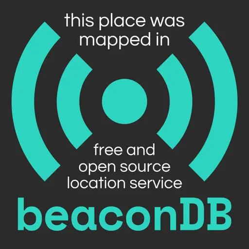 this place was mapped in beaconDB - free and open source location service