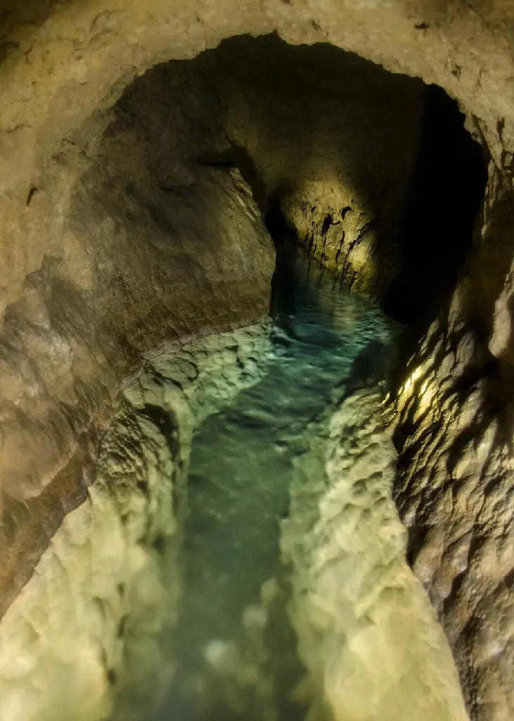 The interior of a qanat.