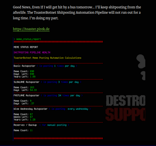 Shitposting Automation witj Linux