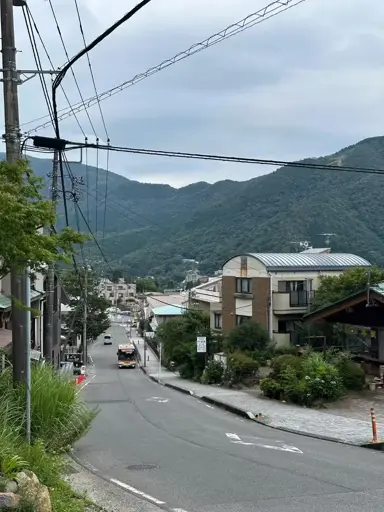 Photo of the mountains in Hakone Japan