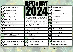 RPG-a-Day 2024 Recap