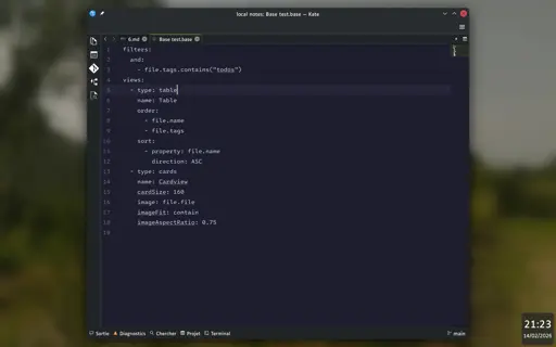 screen capture of my minimalist KDE desktop 