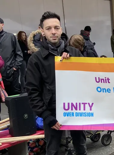 Electoral picture/union intervention anti-racism counter demo